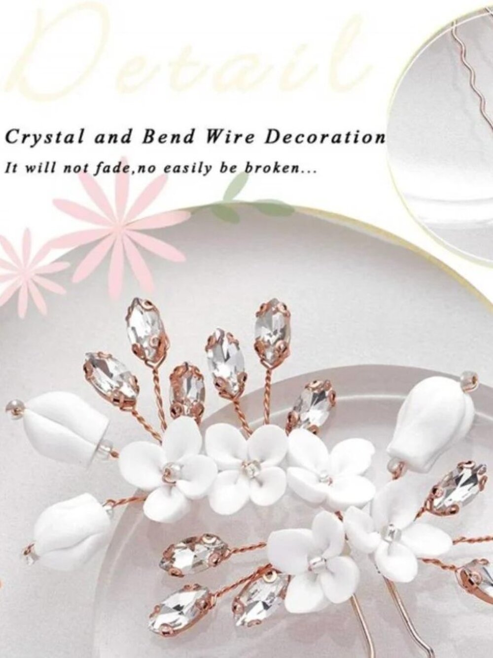 Wedding Hair Pins for Brides and Bridesmaids Set